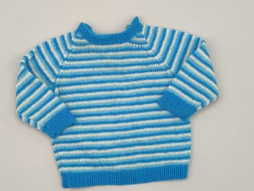 koszula niebieska w paski: Sweater, 6-9 months, condition - Good