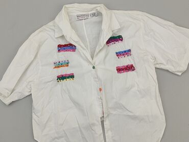 białe letnie bluzki damskie: Shirt, M (EU 38), condition - Good