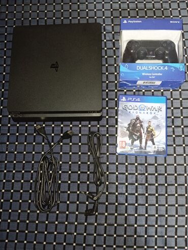 PS4 (Sony PlayStation 4): Продам PS4 slim 1 ТБ состояние: хорошее комплект: hdmi-кабель, кабель