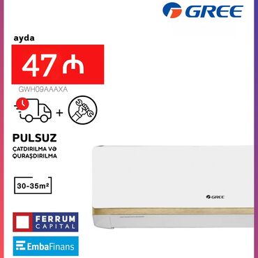 supermax kondisioner: Kondisioner Gree, Yeni, 30-35 kv. m, Split sistem, Kredit var, Pulsuz quraşdırılma