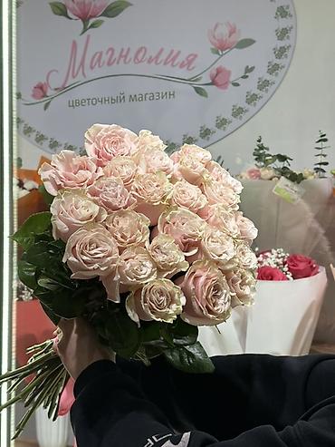 Букеты из живых цветов: Букеты из свежих цветов в нежной пастельной гамме. /Московская 184 — 4