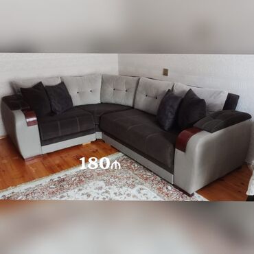 Yataq otağı dəstləri: Künc divan, İşlənmiş, Açılan, Bazalı, Parça, Çatdırılma yoxdur