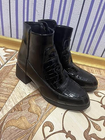 batinka: Qadın qış botları – BELENOR - Rəng: qara, laklı parıltı - Material — 1