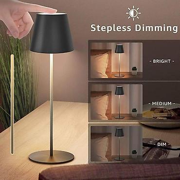 aksa tekstil: Punjiva LED stona lampa sa ili bez kontaktne baze za punjenje. ✅Cena — 1