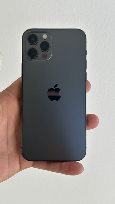 Apple iPhone: IPhone 12 Pro, Б/у, 128 ГБ, Graphite, Чехол, 87 %