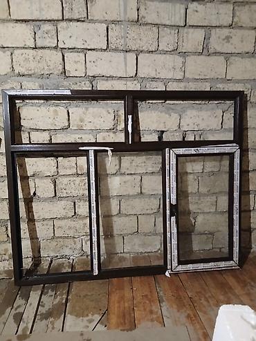 PVC pəncərə bloku - Material: PVC profilli, tünd rəngli (laminasiyalı
