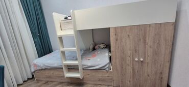 Məişət məhsulları: Oğlan və qız üçün, Çarpayı, Matras ilə, Siyirməli, MDF