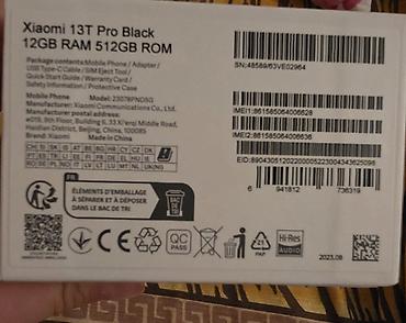 iphone xs max barter: Xiaomi 13T Pro, 512 GB, rəng - Qara, 
 Simsiz şarj — 3