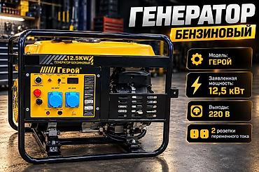 дизельний генератор: Бензиновый генератор ГЕРОЙ 12.5 kW - Модель: ГЕРОЙ - Заявленная — 2