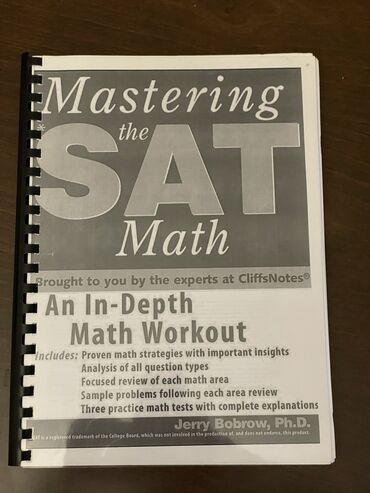 azərbaycan dili test toplusu 100 mətn pdf: SAT. Mastering The SAT Math. SAT hazırlıq kitabı. Mövzuların