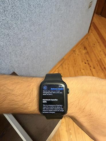 saat iphone: Apple Watch 8 (45mm) - Pil 96% -Səliqəli istifadə olunub Usta da — 3