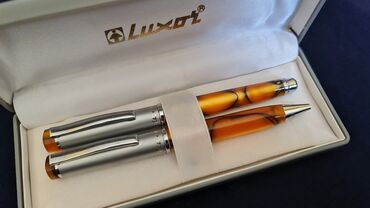 Ostalo: Luxor poklon set pisaćih instrumenata dal su od sedefa ili cilibara — 18