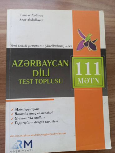 kitab tortları: 111 mətn RM Azərbaycan dili Kitab yenidir. Heç işlənməyib Ünvan