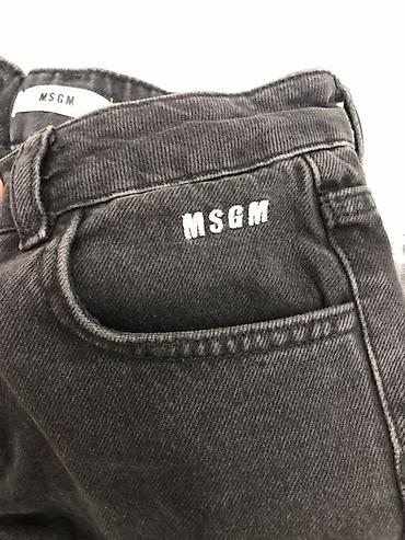 ugg bakü: MSGM brendinin qara rəngli cins şalvarı - Material: 100% pambıq denim — 3