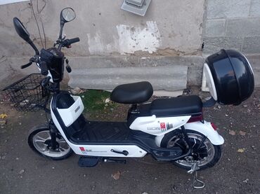 скутр электро: Электроскутер (электровелосипед) двухместный SK8 600w Li-ion 48v 12Ah-