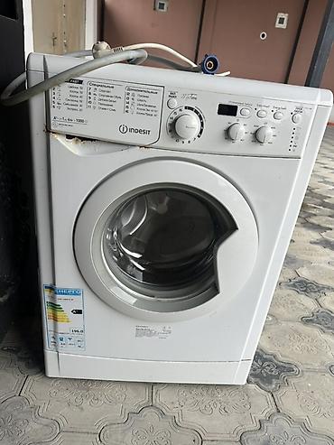 işlənmiş soyuducu ucuz: Paltaryuyan maşın Indesit, 6 kq, Təmirə ehtiyacı var, Avtomat, Qurutma var — 1