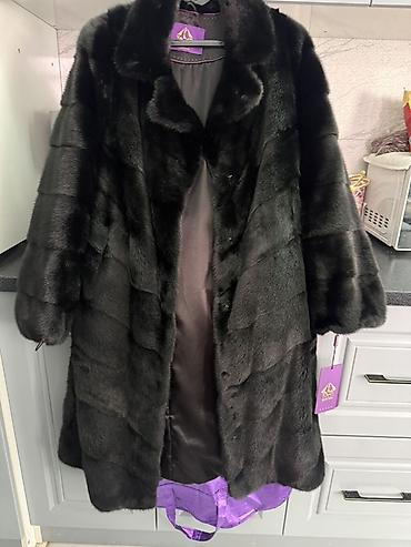 Личные вещи: Шуба, Норка, По колено, 2XL — 1