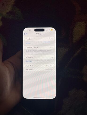 iphone 15 pro satışı: IPhone 15, 128 GB, Qara, Face ID