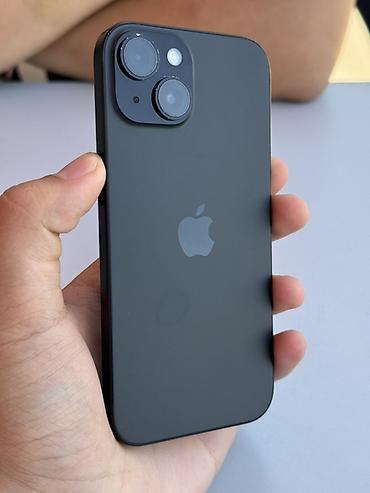 IPhone 15, 128 GB, Qara, Face ID, Simsiz şarj