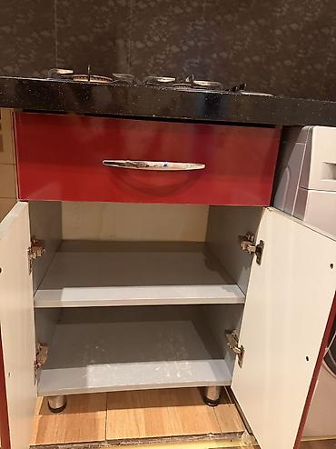 iran qazi: Qırmızı rəngli mətbəx mebel dəsti: uzunluğu 3m30sm eni 60sm - Fasad — 3