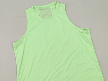 Męski T-shirt bez rękawów w jasnozielonym kolorze, wykonany z