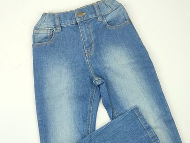 jeansy guziki wysoki stan: Jeans, 8 years, 122/128, condition - Good