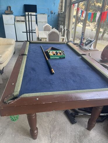 купить стол для бильярда: Bilyard masası və aksesuarları - Tam ölçülü bilyard masası, taxta