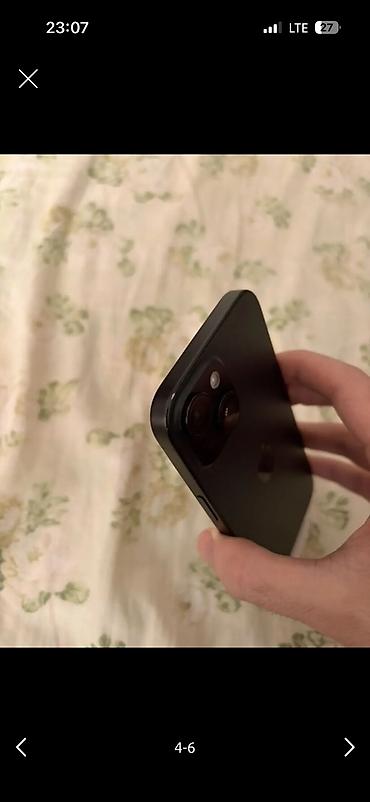 iphone d: IPhone 15, Б/у, 128 ГБ, Black Titanium, Зарядное устройство, Коробка, 81 % — 2