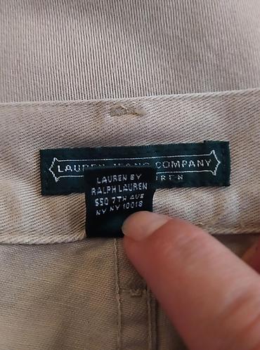 Pantalone: Ralph Lauren pamučne tri četvrt ženske pantalone Prelepe superiorne — 10