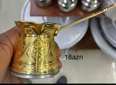 Qəhvə dəstləri və servizlər: Qəhvə dəsti, rəng - Gümüşü, Metal — 12