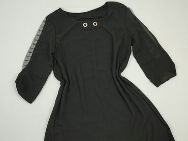 rozkloszowane czarne spódniczka: Sukienka, L, stan - Bardzo dobry