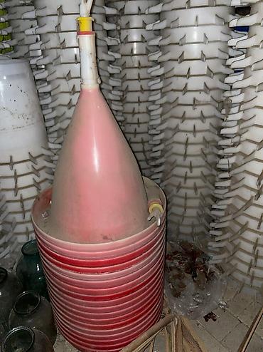 cuce ve xoruz temsil: Toyuqlar üçün yem ve su qabları, cemi 300 eded var. Yenidir, qiymeti — 2