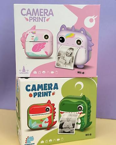 Игрушки: Детский фотоаппарат-принтер, можно сразу напечатать черно-белые — 5