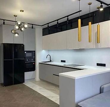 Кухонные гарнитуры: Кухонный гарнитур, цвет - Серый, МДФ — 49