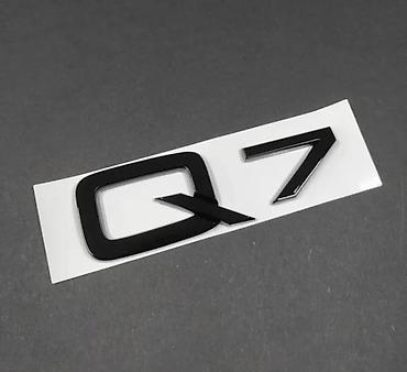 Auto delovi, gume i tjuning: Audi Q7 znak, natpis - crni sjaj. Samolepljivi crni znakovi. ✨ Dosta — 1