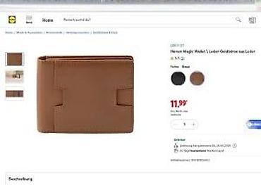 Novčanici: Muški kožni novčanik „Magic Wallet” – braon - Materijal: prava koža — 9