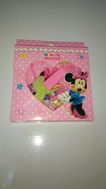 mickey mouse: Minnie Mouse balaca qız uşağı dəsdi gitara, boyun bağı, biləklik (