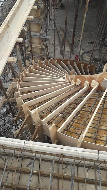 Beton işləri: Xidmət: Dəmir-beton pilləkənlərin qəliblənməsi və armatur montajı — 1