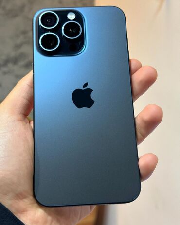 en ucuz telefon ayfon: IPhone 15 Pro Max, 256 GB, Blue Titanium, Zəmanət, Barmaq izi, Simsiz şarj