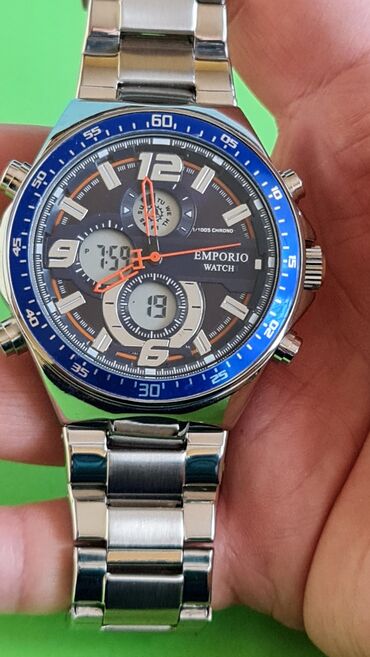 Ručni satovi: Sat muski 2u1u nov sve radi nema mane — 7