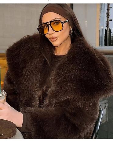 Krzneni kaputi: 🔥Ženska kratka bunda od veštačkog krzna – luksuzan, elegantan model — 1