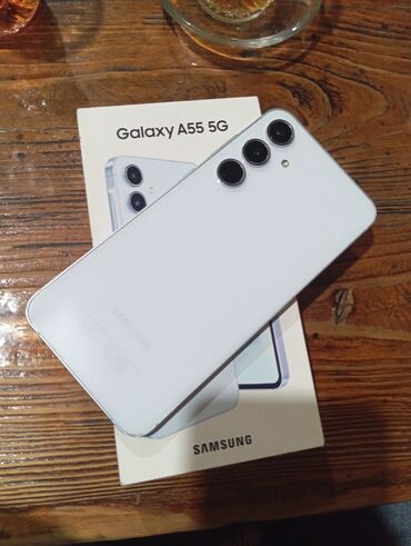 Техника для кухни: Samsung Galaxy A55, 256 ГБ, цвет - Белый, Face ID