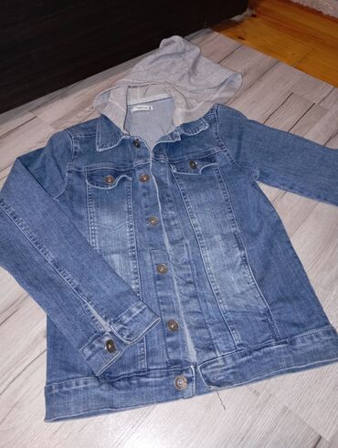 ag jaket: RELLA markalı cins gödəkcə - Model: kapüşonlu cins gödəkcə - Rəng