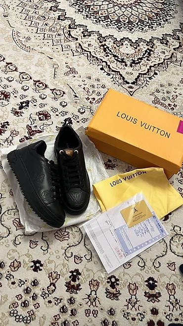кроссовки луи витон: Кроссовки Louis Vuitton, женские - Модель: низкие кеды из гладкой — 2