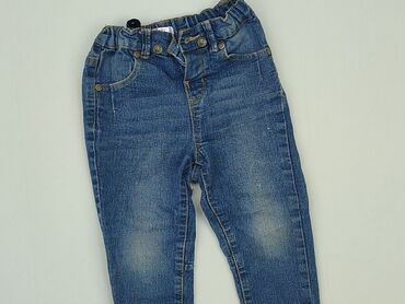 modne spodnie jeans: Spodnie jeansowe, 1.5-2 lat, 92, stan - Bardzo dobry