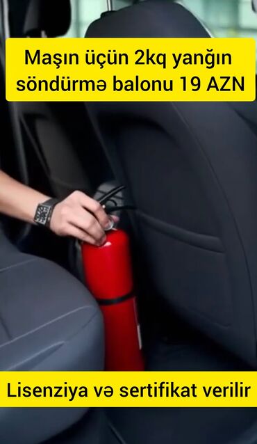 Yanğın söndürən: İstənilən növ yanğın söndürmə balonlarının satışı ve dolumu xidmeti — 1