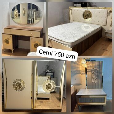 Mətbəx mebeli: Versace bazali Yataq desti ideal veziyyetde tecili 750 azn satilir