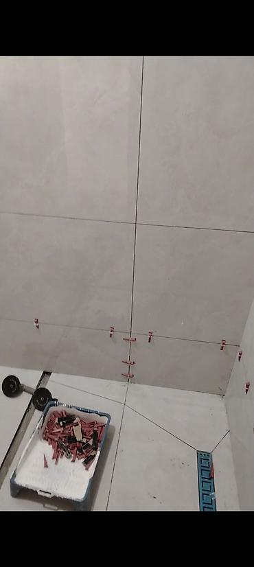 yeni ev modelleri: Hamam/tualet üçün kafel-metlax işləri xidməti - Döşəmə və divarların — 6