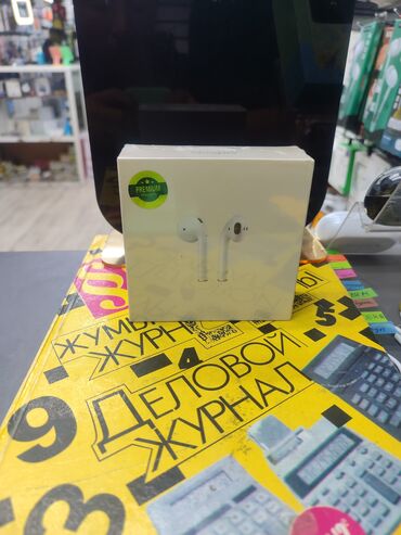 наушники капельки с микрофоном: ✨Airpods 2 prime качества Хороший звук чистый, громкий, подойдут для