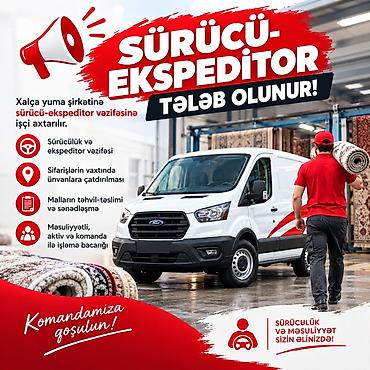 aptekde is elanlari: Sürücü-ekspeditor tələb olunur, Mikroavtobus — 1